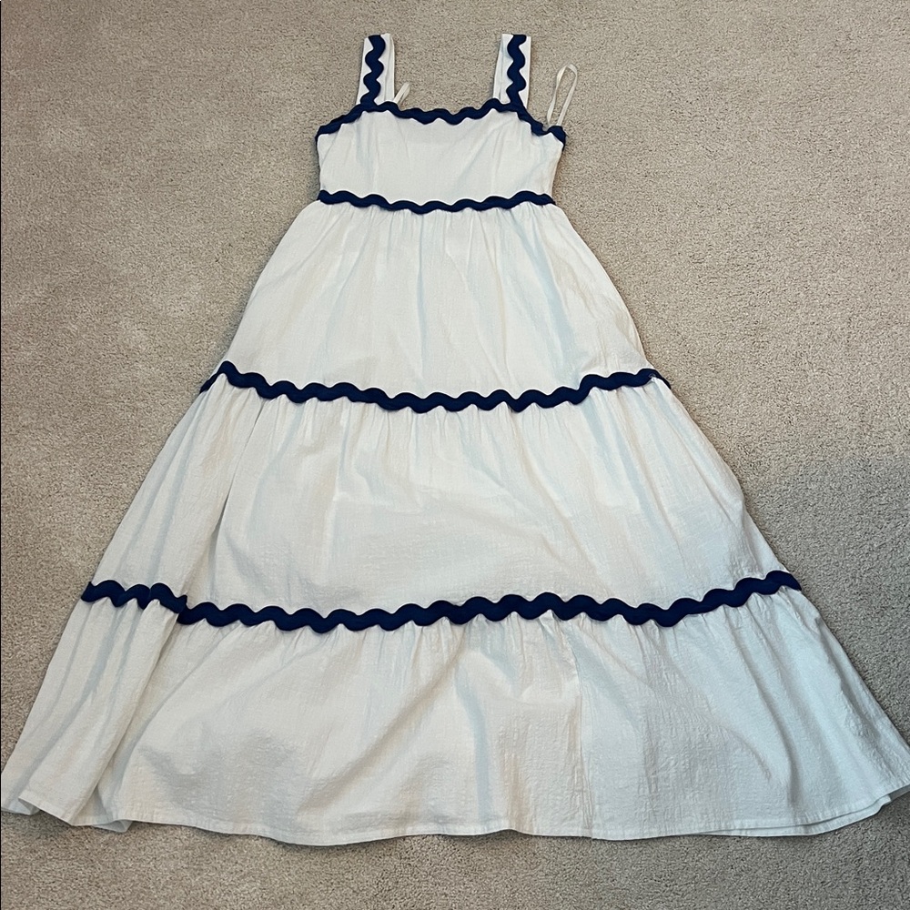 Ric Rac Trim Maxi Dress - Picture 2 of 8